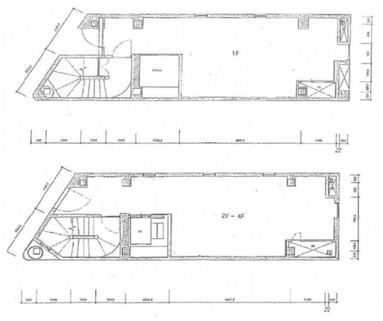 神田みつばちビル1F～2F 間取り図