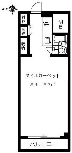 ハイネスロフティ703 間取り図