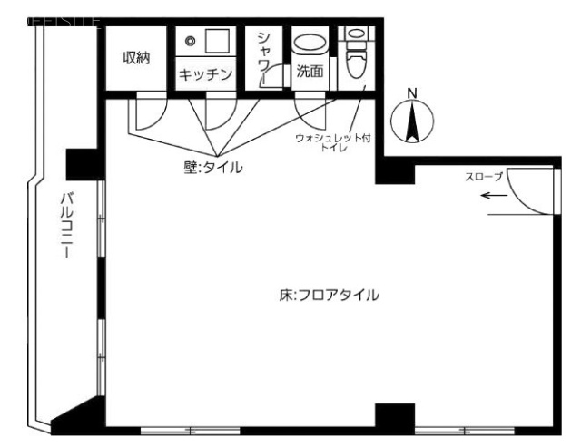 メゾン青山5F 間取り図