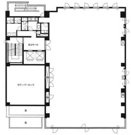 はが木場三ビル2F 間取り図