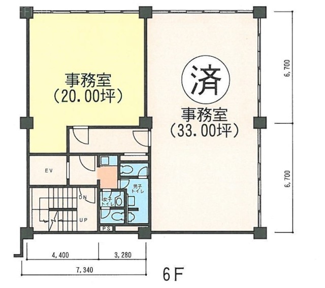 新京橋ビル6F 間取り図