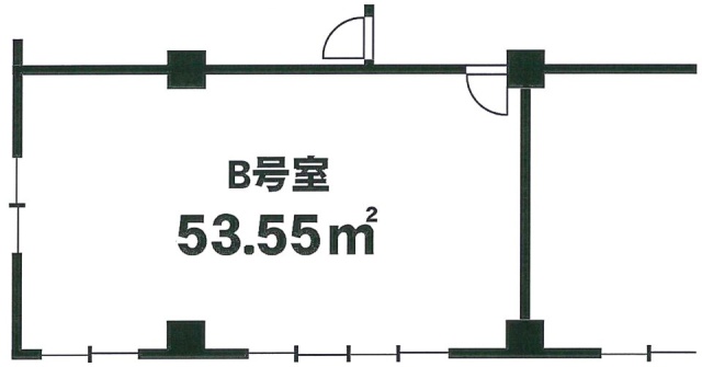 マンション長者町ビルB 間取り図