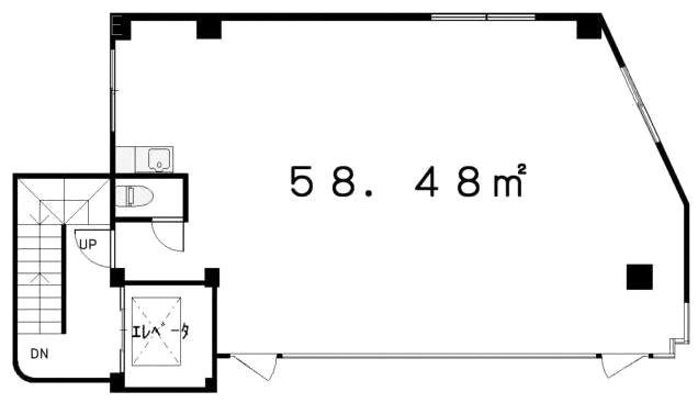 用賀マンション第二ビル4F 間取り図