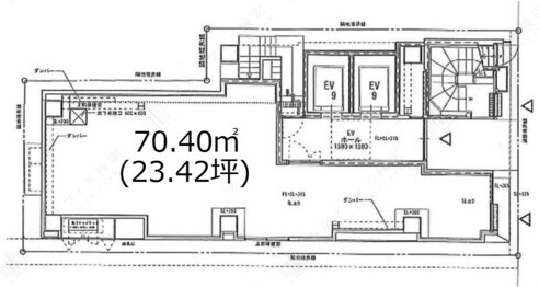 銀座梅林ビル1F 間取り図