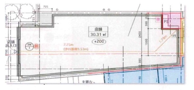 Lighthouse西新宿1F 間取り図