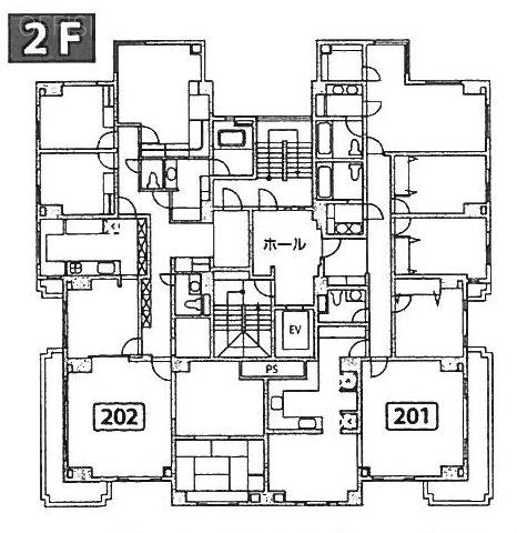 青山ハウスビル202 間取り図