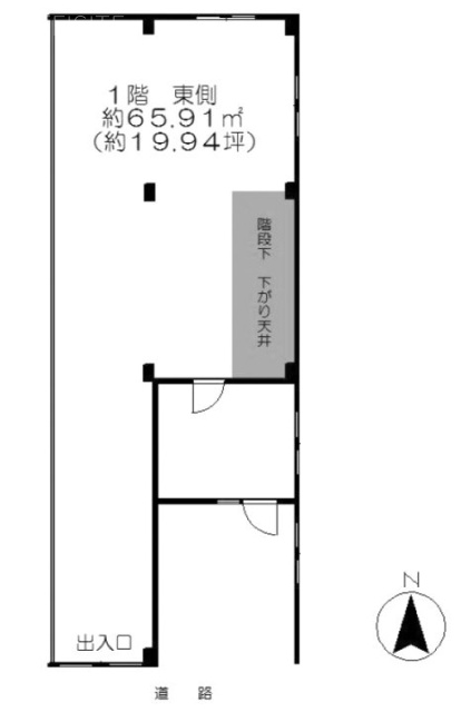 ウエストヒルズビル1F 間取り図