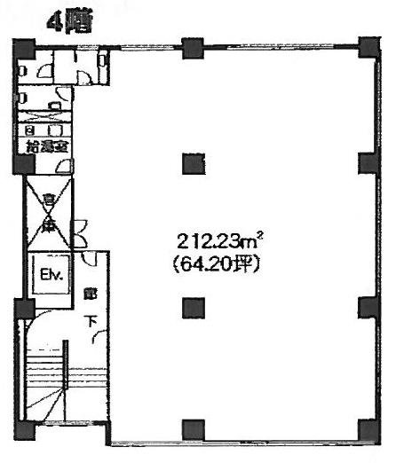 第一暁ビル4F 間取り図