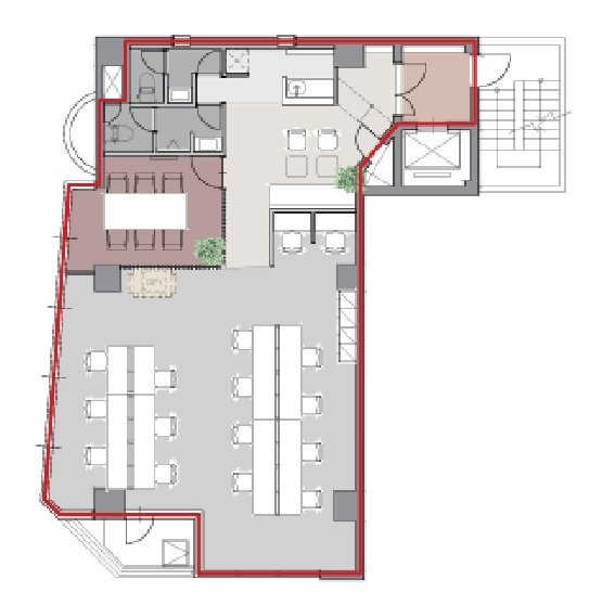 ACN築地テラスビル3F 間取り図