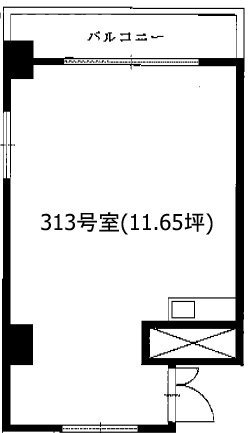 上野永谷タウンプラザ313 間取り図