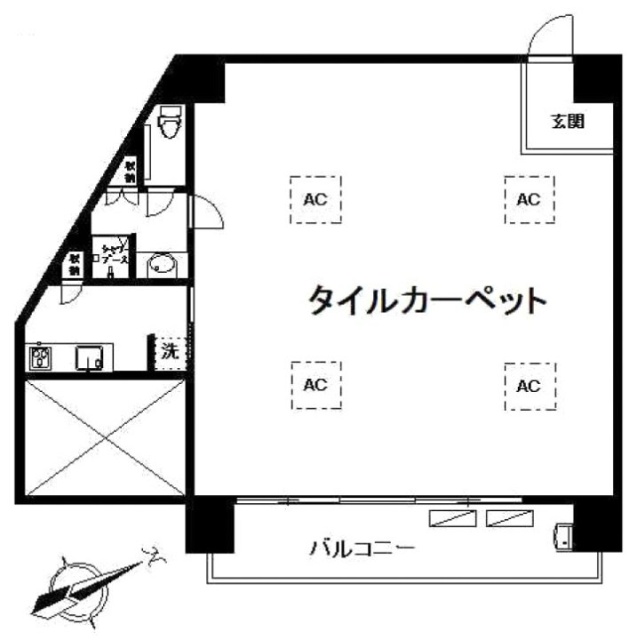 プリズムタワー207 間取り図