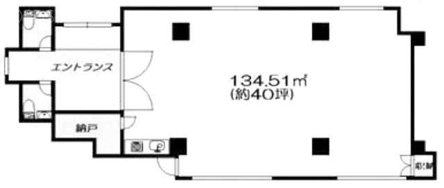 ホワイトヒルズビル1F 間取り図