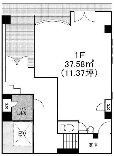 KBシティビル1F 間取り図
