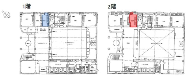 三共横浜ビル1F～2F 間取り図