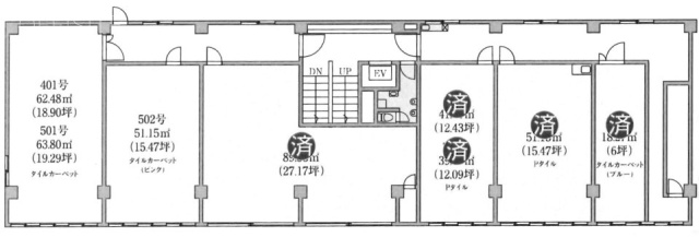 西日暮里エーシービル401 間取り図