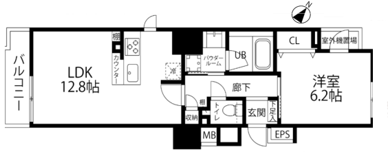 FRAMES AKASAKA1201 間取り図