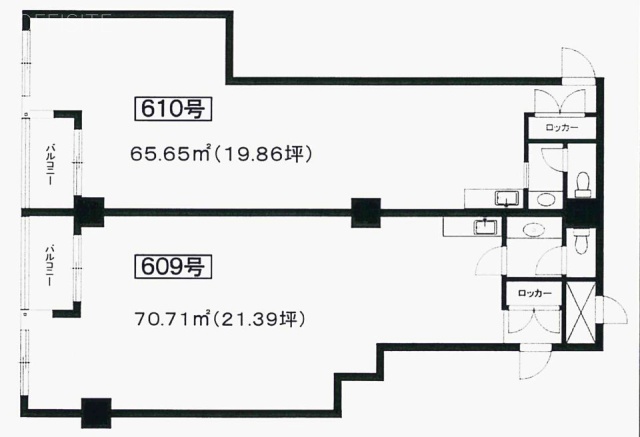 ドルミ五反田ドゥメゾン609 間取り図