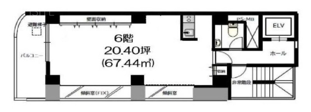 アーバンクロス日本橋6F 間取り図