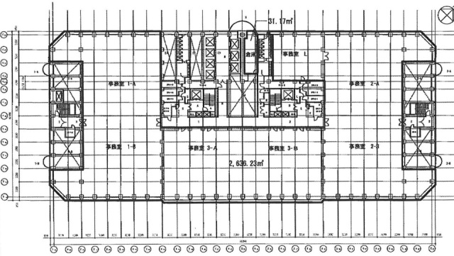 新宿アイランドタワー33101 間取り図