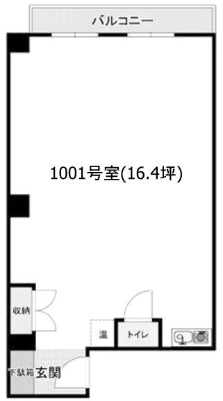 クレール東池袋1001 間取り図