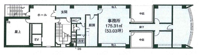 新宿御苑東栄ビル9F 間取り図