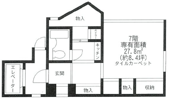 モアビル代官山7F 間取り図