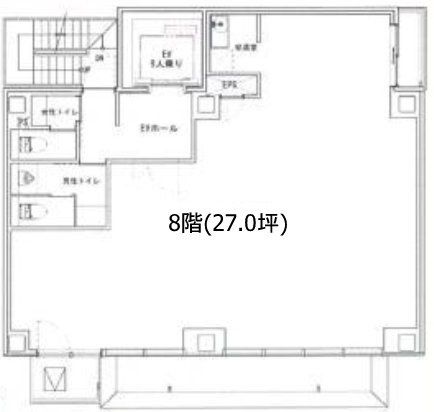 美倉ビル8F 間取り図