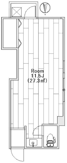 桜丘町貸事務所401 間取り図