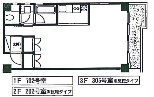 バルビゾン71ビル102 間取り図