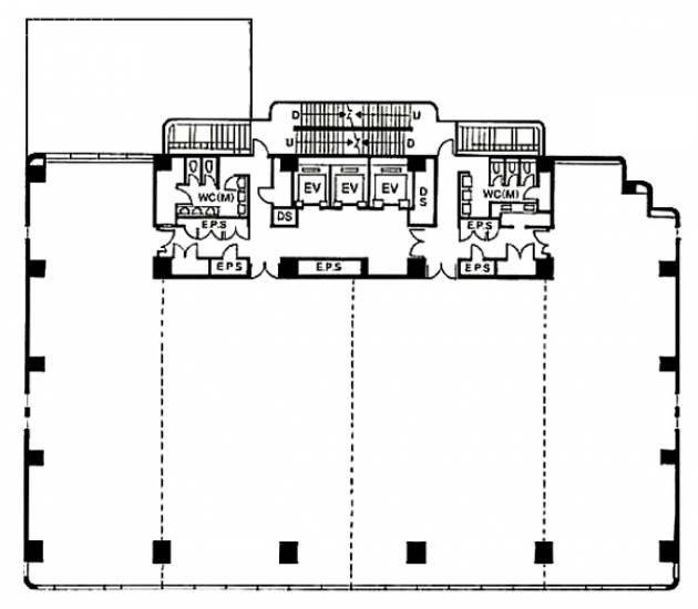 BPRプレイス神谷町8F 間取り図