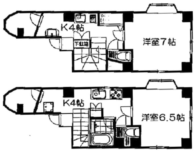 シティビル池尻大橋2F～3F 間取り図