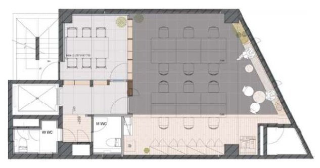 BizSQUARE八丁堀9F 間取り図