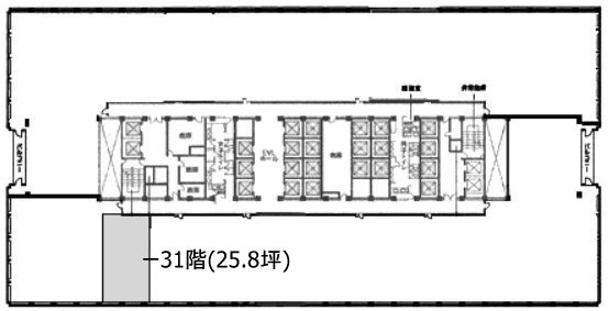 霞が関ビルディング3126B 間取り図