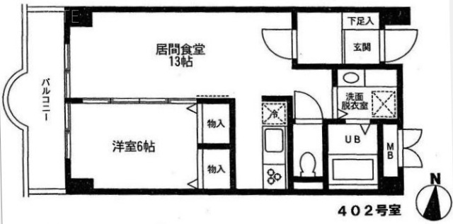 広尾ピア柴田302 間取り図