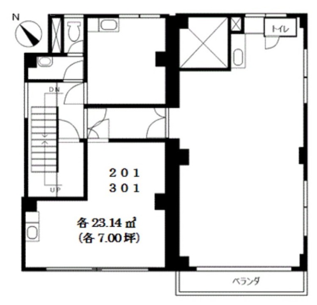 稲葉ビル301 間取り図