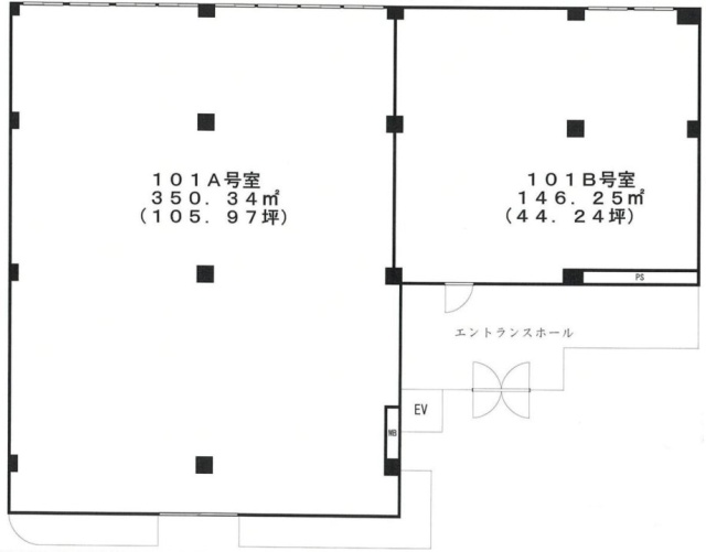 中川センタービル101A 間取り図