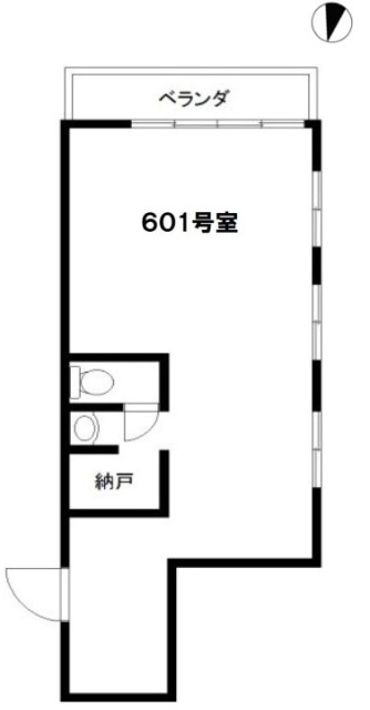 目黒第1花谷ビル601 間取り図