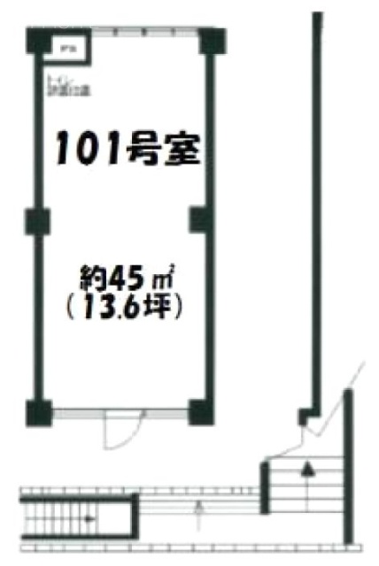 175番館本館101 間取り図