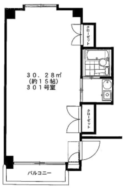 清川ビル301 間取り図