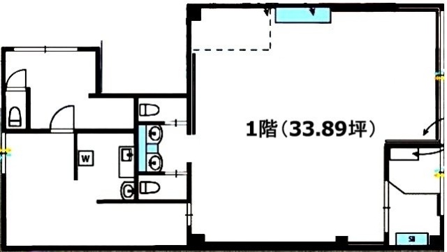 サンモールこじま1F 間取り図