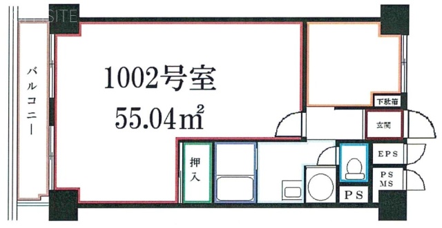 バロール代々木ビル1002 間取り図