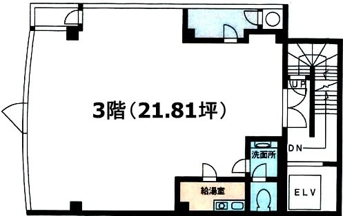 ジュマペール原宿3F 間取り図