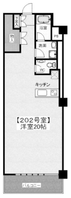 冨久正(ふくせい)ビル202 間取り図