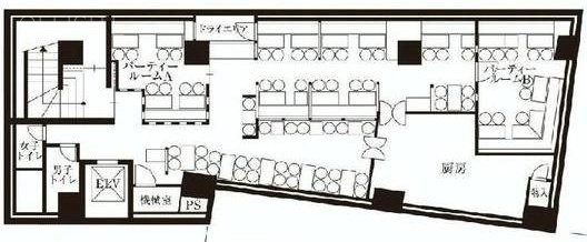 アスカV日本橋B1F 間取り図