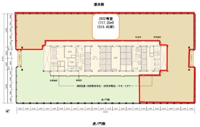 霞が関ビルディング2602 間取り図