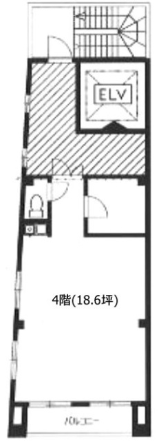 瀬水水産ビル4F 間取り図