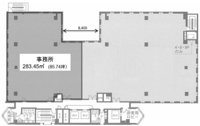 白雉子ビル5F 間取り図