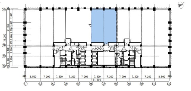 丸の内トラストタワーN館18F 間取り図