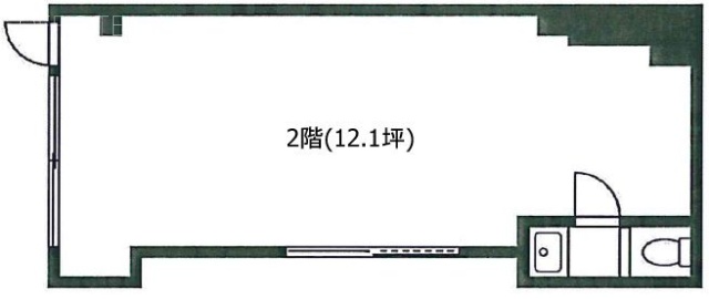 原中山ビル2F 間取り図