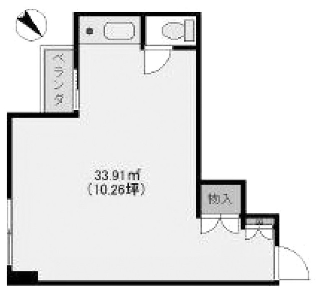 アクセス西新宿ビル602 間取り図